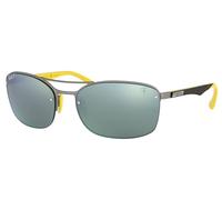 Ray Ban Scuderia Ferrari Rb3617m F003/H1 62-18 Pistola Giallo Argento Specchio