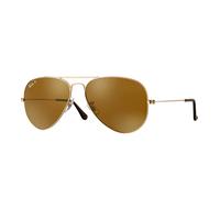 Ray ban Sole Aviator Metallo Rb3025 001/57 Oro Marrone Polarizzati 58MM