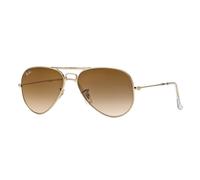 Ray ban Sole Foldab Aviator Metallo RB3479 001/51 Gradiente Marrone Oro 58MM