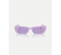 Ray-Ban - Teru - Occhiali da sole rettangolari lilla con lenti viola M