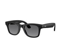 Ray - Ban Unisex Meta RW4012 Wayfarer 601ST3 Occhiali da sole Iniettato Nero Grigio Squadrata Polarizzata Sfumato