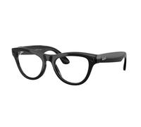 Ray - Ban Unisex Meta RW4014 Skyler 601/1M Smart glasses Iniettato Nero Trasparente Geometrica Transitions Fotocromatico
