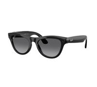 Ray - Ban Unisex Meta RW4014 Skyler 601/T3 Occhiali da sole Iniettato Nero Grigio Geometrica Polarizzata Sfumato