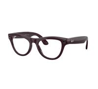 Ray - Ban Unisex Meta RW4014 Skyler 6701CH Occhiali da sole Iniettato Viola Trasparente Geometrica Transitions Fotocromatico