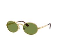 Ray - Ban Unisex Ray - Ban A$AP Rocky RB3931 001/4E Occhiali da sole Metallo Oro Verde Pillow Normale