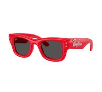 Ray - Ban Unisex Ray - Ban A$AP Rocky RB4940B WAYFARER PUFFER 686187 Occhiali da sole Nylon Rosso Squadrata Normale