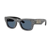 Ray - Ban Unisex Ray - Ban A$AP Rocky RB4940BP WAYFARER PUFFER 686580 Occhiali da sole Nylon Nero Blu Squadrata Normale