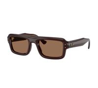 Ray - Ban Unisex Ray - Ban A$AP Rocky RB4954 689673 Occhiali da sole Nylon Marrone Marrone Pilot Normale