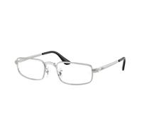 Ray - Ban Unisex Ray - Ban A$AP Rocky RX3927V 2501 Montature da vista Metallo Argento Trasparente Rotonda Normale