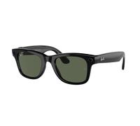 Ray - Ban Unisex Ray - Ban Meta RW4006 Wayfarer 601/71 - GEN 1 Smart glasses Iniettato Nero Verde Squadrata Normale