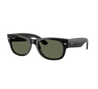 Ray - Ban Unisex Ray - Ban RB0832S MEGA WAYFARER II 901/58 Occhiali da sole Acetato Nero Verde Squadrata Polarizzata