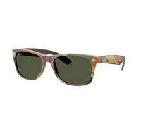 Ray - Ban Unisex Ray - Ban RB2132 NEW WAYFARER 682331 Occhiali da sole Nylon Verde Verde Squadrata Normale