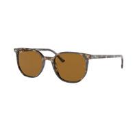 Ray - Ban Unisex Ray - Ban RB2197 ELLIOT 135757 Occhiali da sole Acetato Marrone Marrone Squadrata Polarizzata