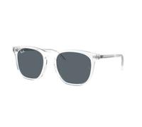 Ray - Ban Unisex Ray - Ban RB2210 6447R5 Occhiali da sole Acetato Trasparente Blu Squadrata Normale