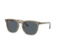 Ray - Ban Unisex Ray - Ban RB2210 6765R5 Occhiali da sole Acetato Marrone Blu Squadrata Normale Antiriflesso