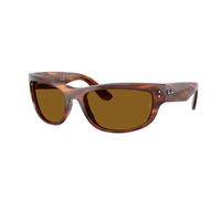 Ray - Ban Unisex Ray - Ban RB2289 MEGA BALORAMA 954/33 Occhiali da sole Acetato Marrone Pillow Normale