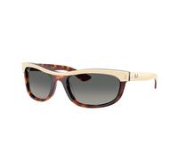 Ray - Ban Unisex Ray - Ban RB2489 BALORAMA 144371 Occhiali da sole Acetato Beige Grigio Squadrata Normale Sfumato