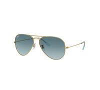 Ray - Ban Unisex Ray - Ban RB3025 AVIATOR 001/3M Occhiali da sole Metallo Oro Blu Pilot Normale