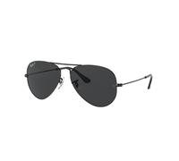 Ray - Ban Unisex Ray - Ban RB3025 AVIATOR 002/48 Occhiali da sole Metallo Nero Nero Pilot Polarizzata