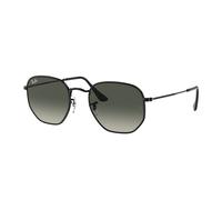 Ray - Ban Unisex RB3548 HEXAGONAL 002/71 Occhiali da sole Metallo Nero Grigio Geometrica Normale Sfumato