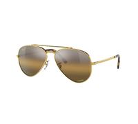 Ray - Ban Unisex Ray - Ban RB3625 NEW AVIATOR 9196G5 Occhiali da sole Metallo Oro Marrone Pilot Polarizzata Sfumato
