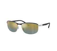 Ray - Ban Unisex Ray - Ban RB3671CH CHROMANCE 9144J0 Occhiali da sole Metallo Nero Pillow Polarizzata Sfumato