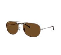 Ray - Ban Unisex Ray - Ban RB3735 BAIN BRIDGE 004/57 Occhiali da sole Metallo Grigio Pilot Polarizzata