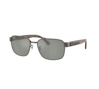 Ray - Ban Unisex Ray - Ban RB3751 925940 Occhiali da sole Metallo Bronzo Verde Squadrata Specchiate