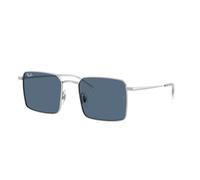 Ray - Ban Unisex Ray - Ban RB3782 003/80 Occhiali da sole Metallo Argento Blu Squadrata Normale