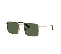 Ray - Ban Unisex Ray - Ban RB3782 92139A Occhiali da sole Metallo Oro Verde Squadrata Polarizzata
