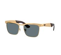 Ray - Ban Unisex Ray - Ban RB3875 WAYFARER DELUXE 92763R Occhiali da sole Metallo Oro Blu Squadrata Polarizzata