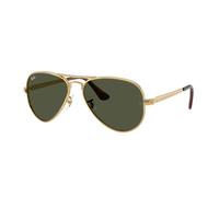 Ray - Ban Unisex Ray - Ban RB3925 AVIATOR MAX 001/31 Occhiali da sole Metallo Oro Verde Pilot Normale