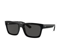 Ray - Ban Unisex Ray - Ban RB4396 WARREN 667787 Occhiali da sole Acetato Nero Grigio Squadrata Normale