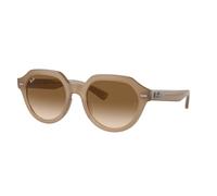 Ray - Ban Unisex Ray - Ban RB4399 GINA 616651 Occhiali da sole Acetato Beige Marrone Squadrata Normale Sfumato