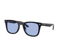Ray - Ban Unisex Ray - Ban RB4420 601/80 Occhiali da sole Iniettato Nero Blu Squadrata Normale
