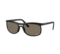 Ray - Ban Unisex Ray - Ban RB4452CH 601S87 Occhiali da sole Peek Nero Squadrata Polarizzata