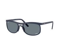 Ray - Ban Unisex Ray - Ban RB4452CH 633180 Occhiali da sole Peek Blu Squadrata Polarizzata
