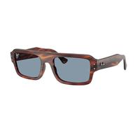 Ray - Ban Unisex Ray - Ban RB4454 FLACKO 139856 Occhiali da sole Acetato Marrone Blu Squadrata Normale