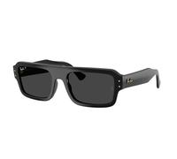 Ray - Ban Unisex Ray - Ban RB4454 FLACKO 667748 Occhiali da sole Acetato Nero Grigio Squadrata Polarizzata