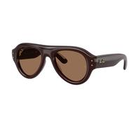 Ray-Ban Occhiali da Sole RB4925 689673 Aviator Puffer X ASAP Rocky Marrone Scuro/Marrone Scuro Unisex 50/21/145