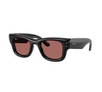 Ray - Ban Unisex Ray - Ban RB4940 WAYFARER PUFFER 601/69 Occhiali da sole Nylon Nero Viola Squadrata Normale