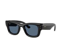 Ray - Ban Unisex Ray - Ban RB4940 WAYFARER PUFFER 601/80 Occhiali da sole Nylon Nero Blu Squadrata Normale