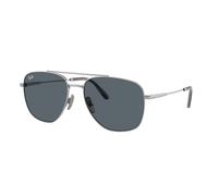 Ray - Ban Unisex Ray - Ban RB8097 WILLIAM TITANIUM 9209R5 Occhiali da sole Titanio Argento Blu Squadrata Normale