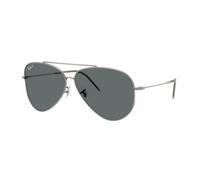 Ray - Ban Unisex Ray - Ban RBR0101S AVIATOR REVERSE 004/81 Occhiali da sole Metallo Grigio Grigio Pilot Polarizzata