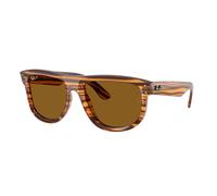 Ray - Ban Unisex Ray - Ban RBR0501S BOYFRIEND REVERSE 679183 Occhiali da sole Acetato Marrone Marrone Squadrata Polarizzata