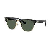 Ray - Ban Unisex Ray - Ban RBR0504S CLUBMASTER REVERSE 6677VR Occhiali da sole Acetato Nero Verde Squadrata Normale