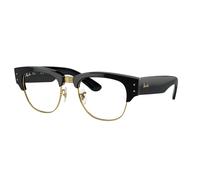 Ray - Ban Unisex Ray - Ban RX0316V MEGA CLUBMASTER 2000 Montature da vista Acetato Nero Trasparente Squadrata Normale