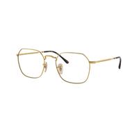 Ray - Ban Unisex Ray - Ban RX3694V JIM 2500 Montature da vista Metallo Oro Trasparente Geometrica Normale