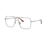 Ray - Ban Unisex Ray - Ban RX3758V ARI 2502 Montature da vista Metallo Grigio Trasparente Squadrata Normale