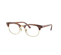 Ray - Ban Unisex Ray - Ban RX5154 CLUBMASTER 8375 Montature da vista Acetato Tartaruga Trasparente Squadrata Normale